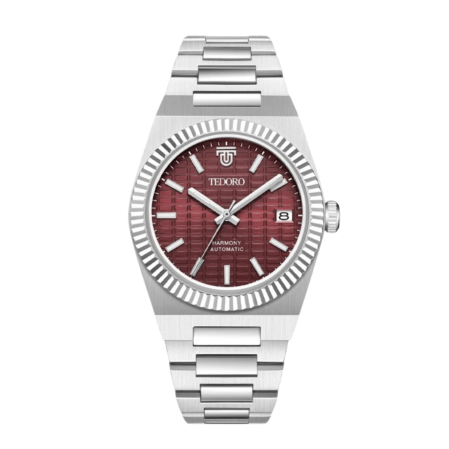 HARMONY 36 Burgundy watch by Tedoro